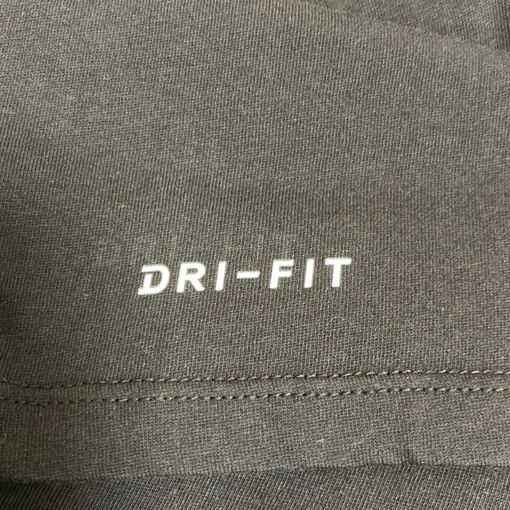 Nike Dri-FIT Men's Fitness T-Shirt Black Heather Logo Pattern Size 4XL - Picture 10 of 10
